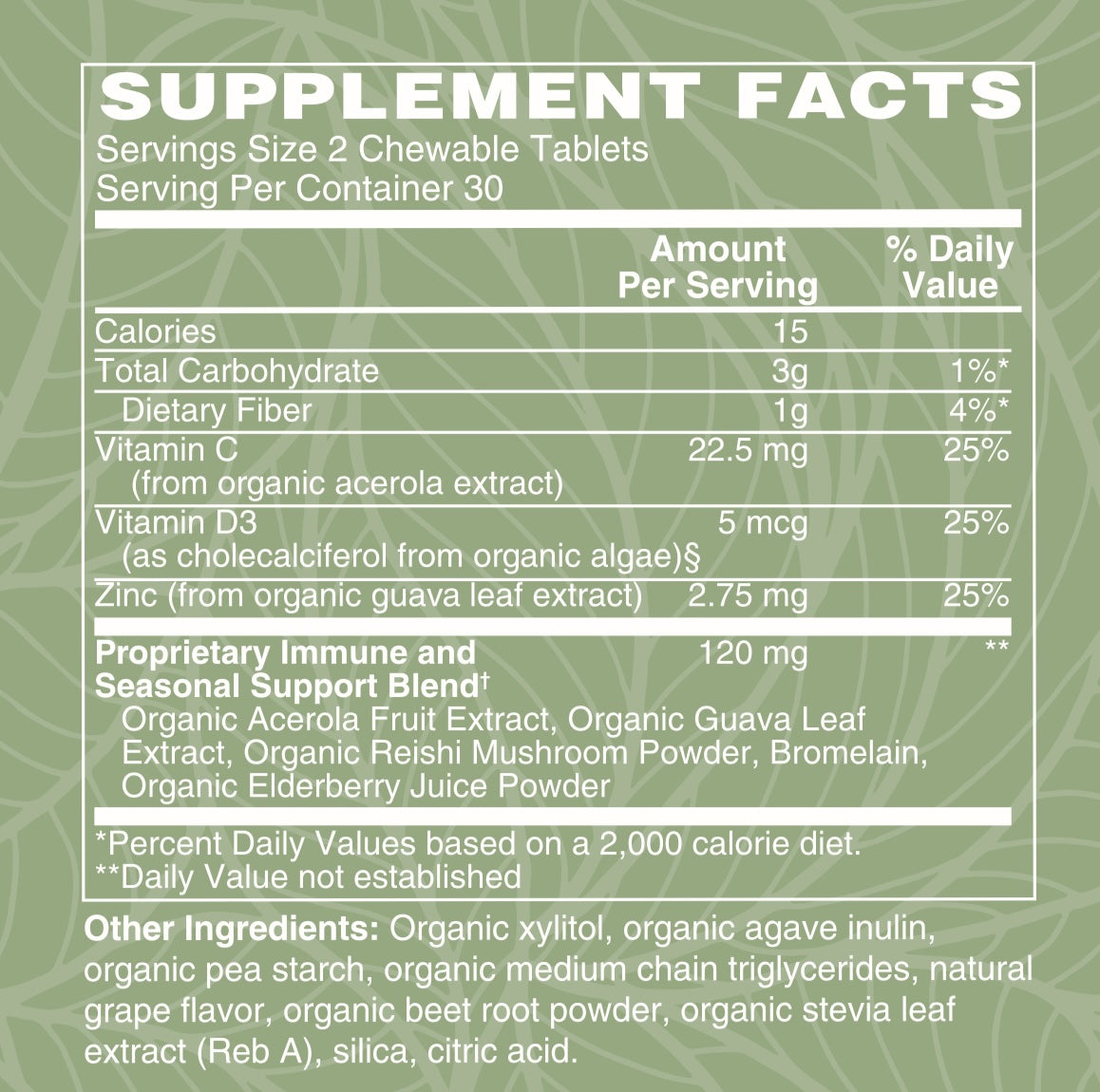 Organic Kids Immune and Seasonal Allergy Support