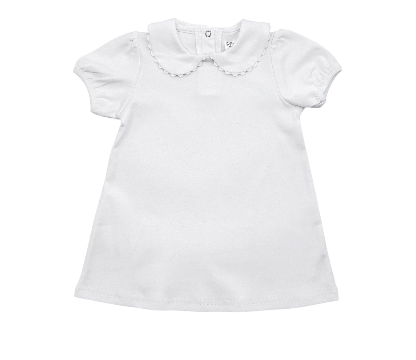 Dress - Scalloped SS: Light Yellow / 6