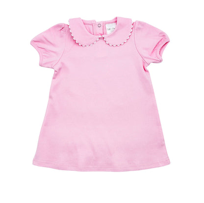 Dress - Scalloped SS: Light Yellow / 6