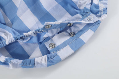 Red, White and Blue Flutter Romper: 3-6m, 6-12m, or 2T