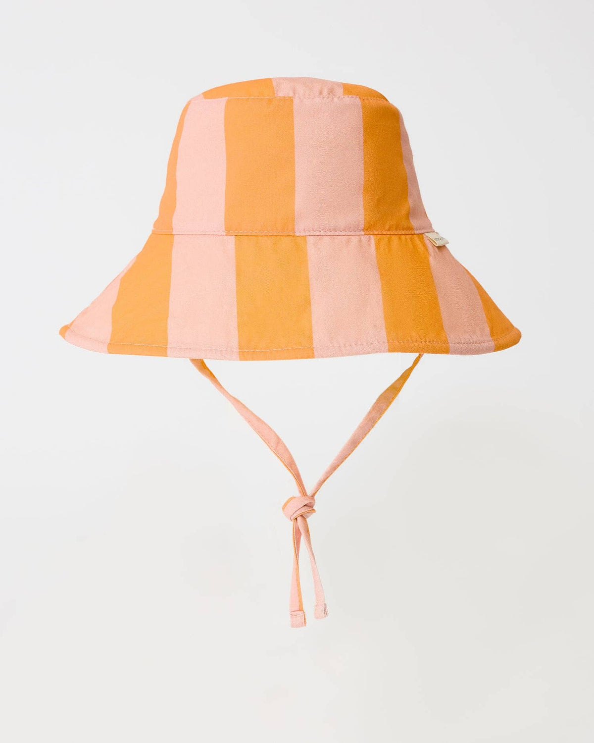 Big Floppy Sun Hat: Pink Wide Stripe / One Size