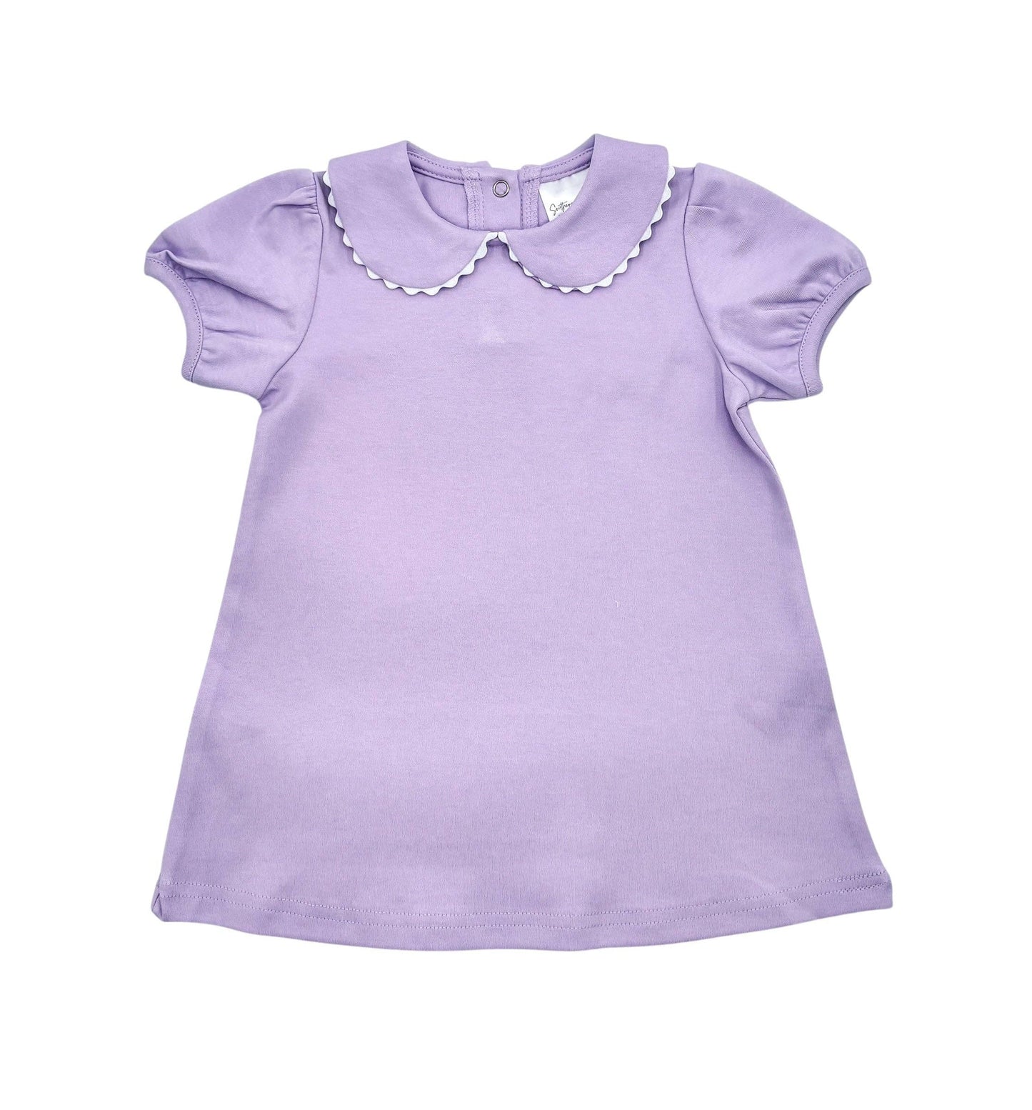 Dress - Scalloped SS: Light Yellow / 6