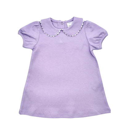 Dress - Scalloped SS: Light Yellow / 6