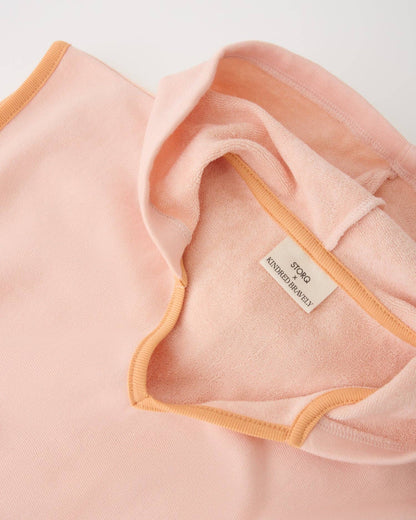 Organic Cotton Toddler Poncho Towel: Peach Whip / One Size