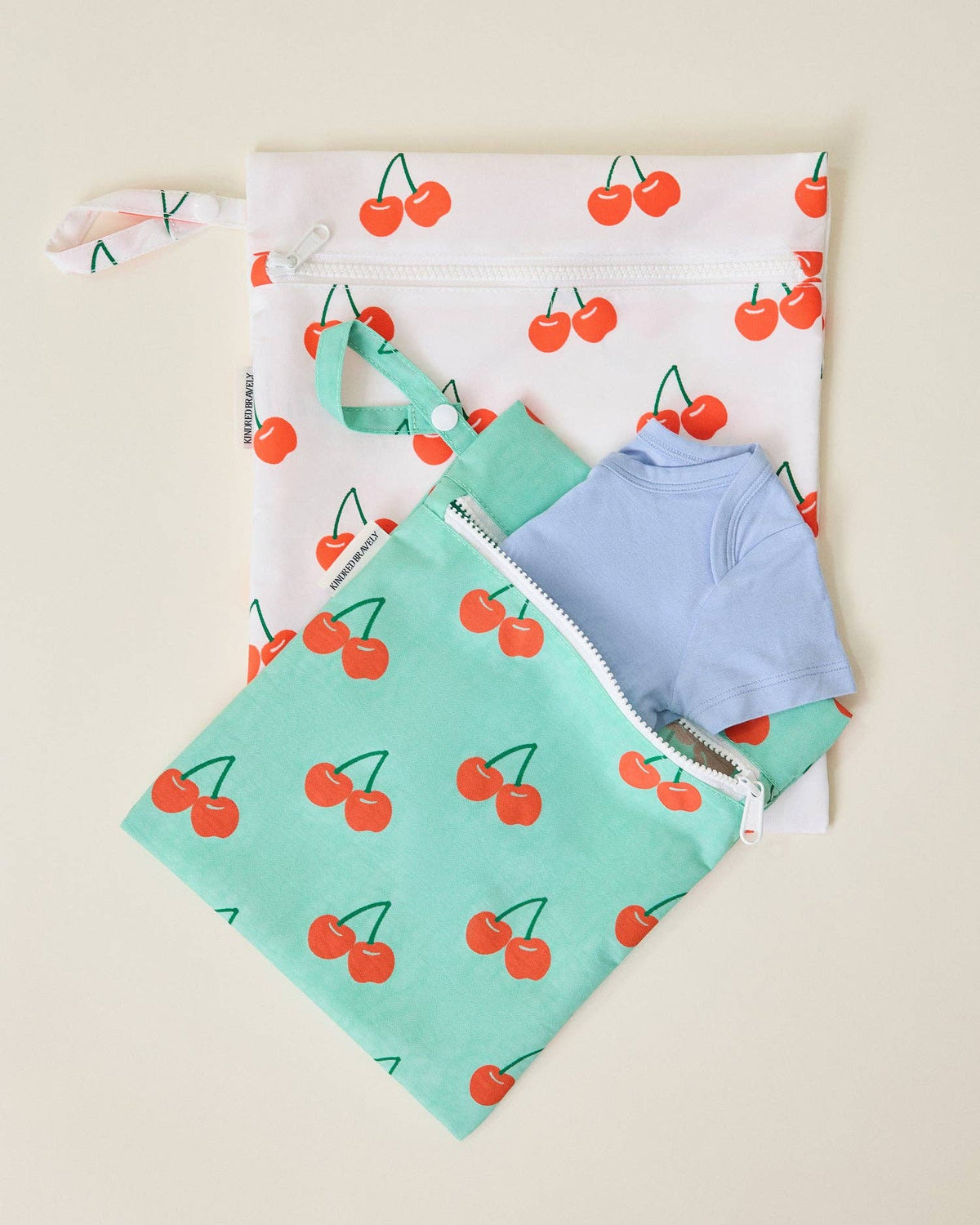 Wet/Dry Bag Set: Pink Wide Stripe