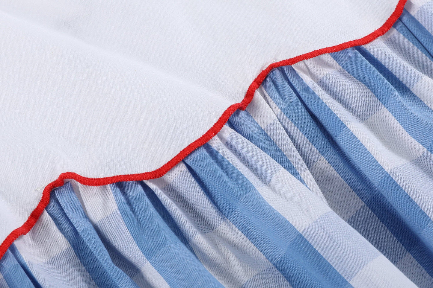 Red, White and Blue Flutter Romper: 3-6m, 6-12m, or 2T