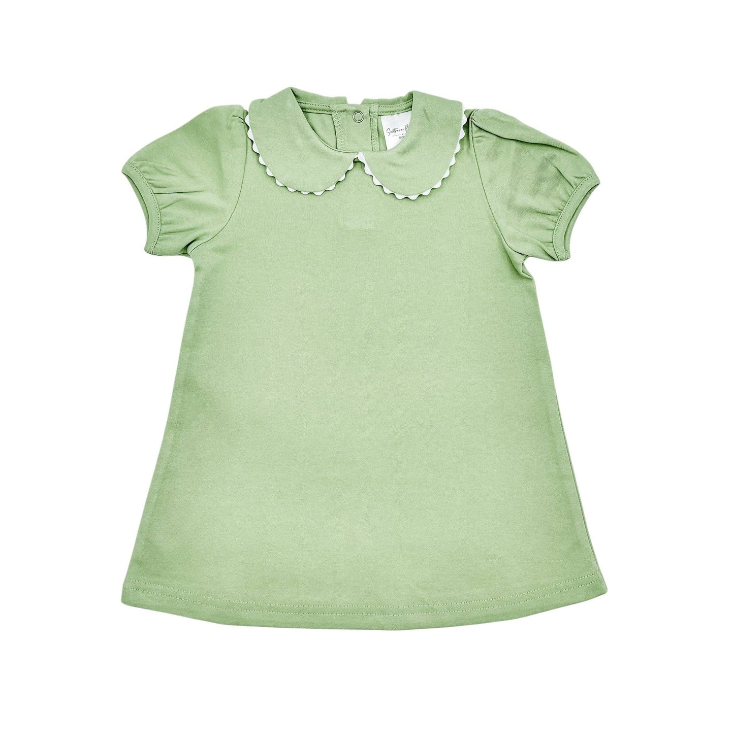 Dress - Scalloped SS: Light Yellow / 6