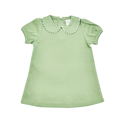 Dress - Scalloped SS: Light Yellow / 6