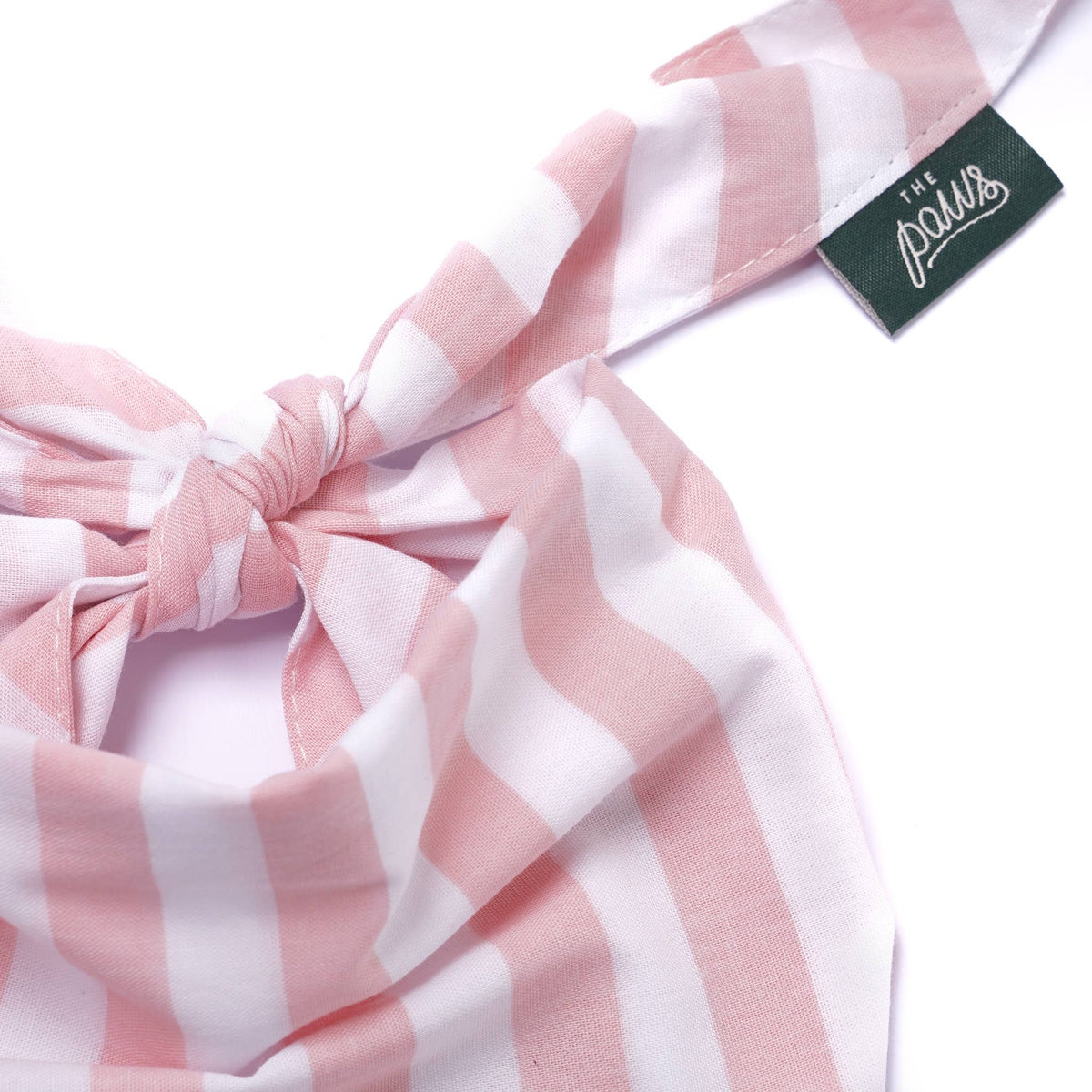 Cabana Blush Pink Dog Bandana: S - Nik Naks, view 4 of 4