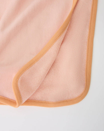 Organic Cotton Toddler Poncho Towel: Blue Wide Stripe / One Size
