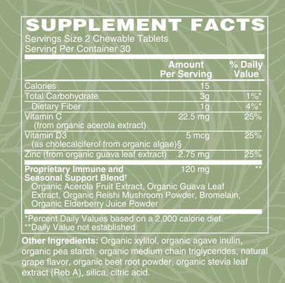 Organic Kids Immune and Seasonal Allergy Support