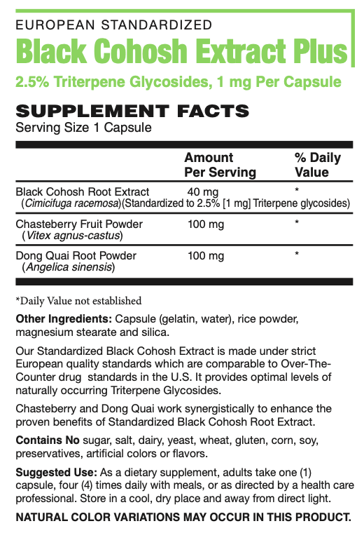 Black Cohosh Extract PLUS