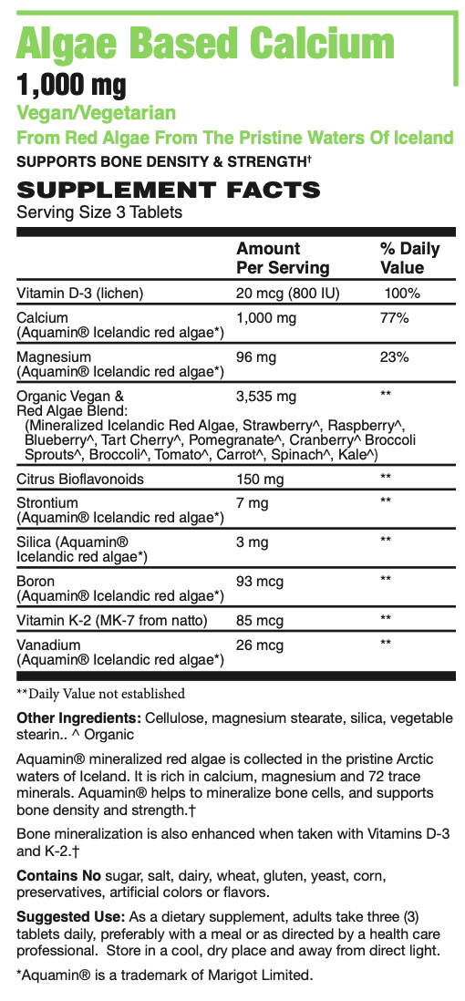 Algae Based Calcium