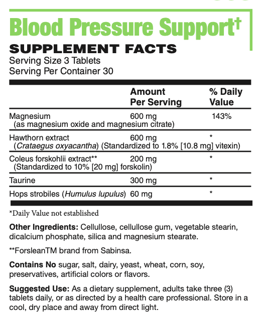 Blood Pressure Support