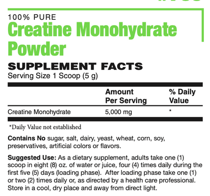 Creatine Monohydrate Powder